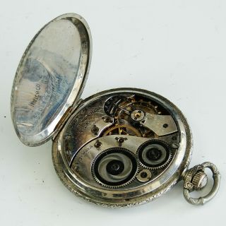 Antique Vintage Art Deco Elgin Grade 345 Pocket Watch Circa 1925 5