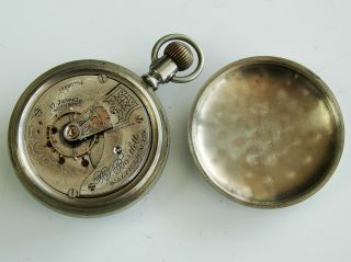Antique Vintage Waltham P.  S.  Bartlett Model 1883 Pocket Watch Circa 1903 4