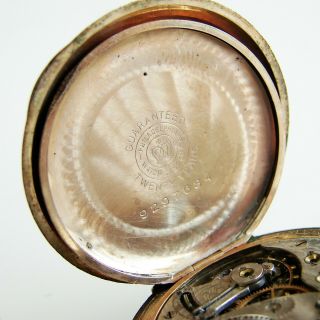 Antique Vintage Elgin Grade 354 Hunters Case Pocket Watch Circa 1911 6