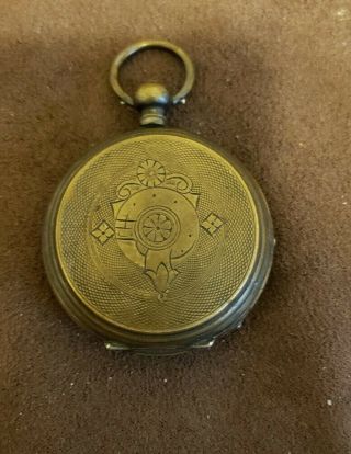 Vintage M J Tobias Liverpool Key Wind Compass Pocket Watch 4
