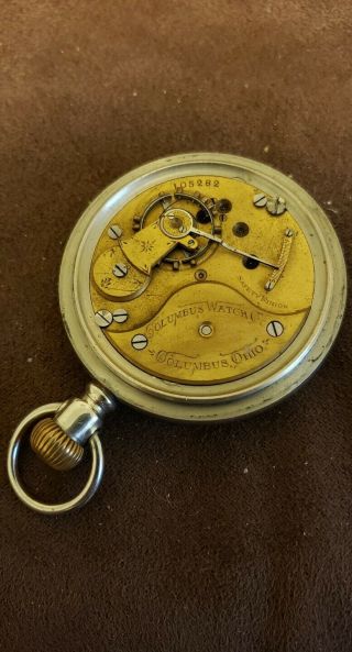 Columbus Model 3 11j 18s Pocket Watch 3