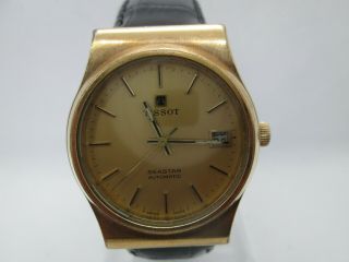 Tissot Seastar Date Goldplated Automatic Mens Watch