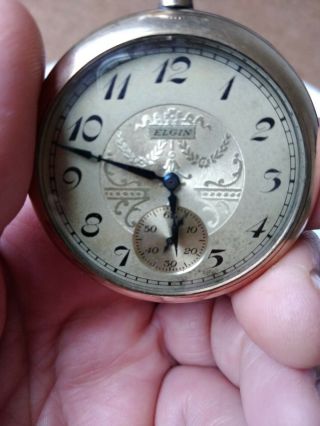 Vintage Elgin Pocket watch 15 Jewels///model 7 ELGIN 16S for Parts//Repair ELGIN 5