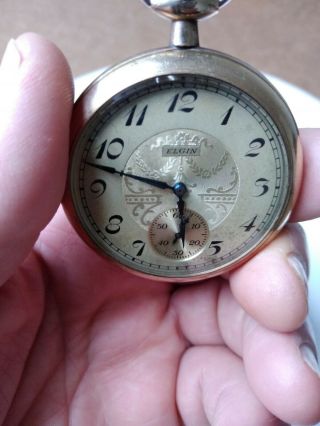 Vintage Elgin Pocket watch 15 Jewels///model 7 ELGIN 16S for Parts//Repair ELGIN 6