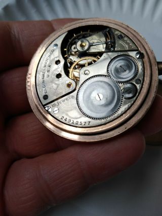 Vintage Elgin Pocket watch 15 Jewels///model 7 ELGIN 16S for Parts//Repair ELGIN 7