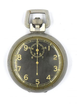 Vintage Wwii Elgin A - 8 582 Jitterbug Ground Speed Military Stopwatch 15j C1945