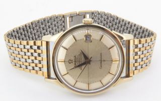 Vintage ’67 Omega Constellation Steel 24J Auto 564 Two Tone Watch 168 005 NO RES 2