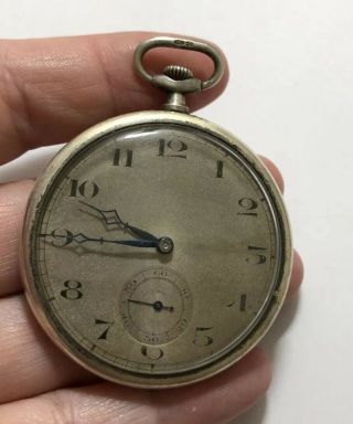 Art Deco Sterling Silver Cyma Pocket Watch