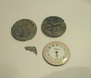 ROCKFORD POCKETWATCH 0 SIZE PARTIAL MOVEMENTS AND A MULTI COLOR DIAL 2