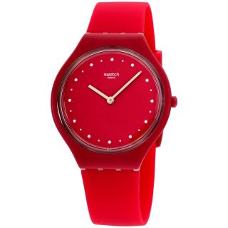 Swatch Skinlampone Quartz Movement Red Dial Ladies Watch Svor101