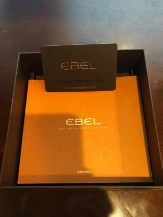 EBEL 1911 1215475 AUTOMATIC STAINLESS BLACK DIAL MENS WATCH NEW` 5