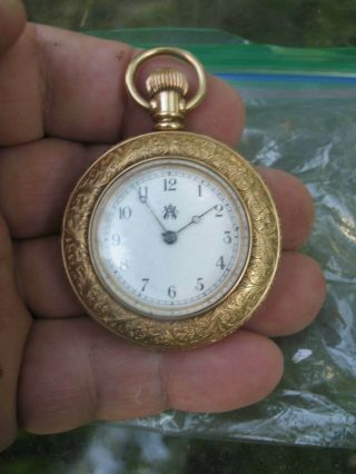 Antique 1892 American Waltham 15j Grade J Model 1890 Size 6 Hunting Pocket Watch 2