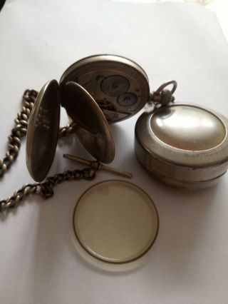 CYMA Pocket Watch with chain and case 4