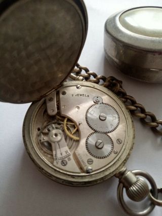 CYMA Pocket Watch with chain and case 6