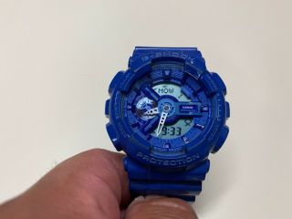 Casio G - Shock Ga - 110bc Blue Wrist Watch For Men / Women Will Need Band