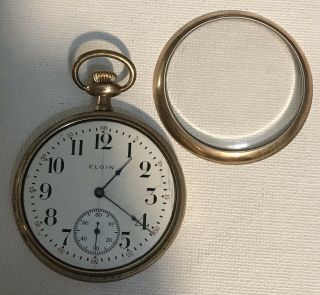 Elgin Pocket Watch c.  1917 In 20 - yr Case,  7j,  16s.  Not. 4