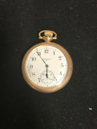 Antique Elgin 15j Pocket Watch W/20yr.  G.  F.  Case Case Not Running