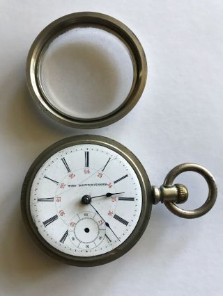 Pennsylvania Watch Co Pocket Watch 18s 50248 Fahys Ore Silver Case Parts/Repair 4