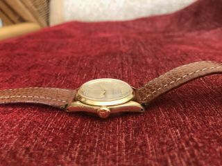 Vintage Rolex Oyster Perpetual GP Case & Cream Dial. 4