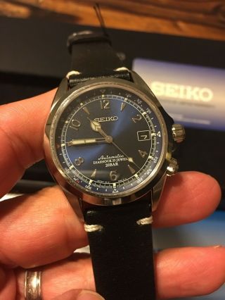 Bnib Seiko Alpinist Limited Edition Exclusive Watch Blue Spb089 Hodinkee