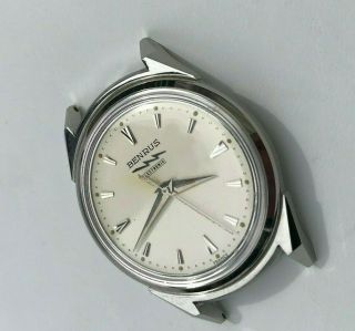 Benrus Electronic/Lip R27 mens watch,  stainless steel case,  old stock 2