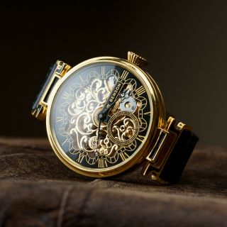 Skeleton J.  W.  Benson Watch Mens Vintage Luxury Watch Marriage Pocket Watch