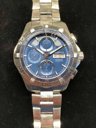 Tag Heuer Men ' s CAF2012.  BA0815 Aquaracer Chrono Automatic DAY DATE Watch 3