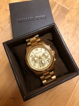 Michael Kors Gold Mk5055 Wrist Watch Women