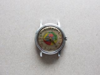 Vintage " Sputnik " Ussr Russian Mens Wristwatch 16 Jewels 1mchz Kirova