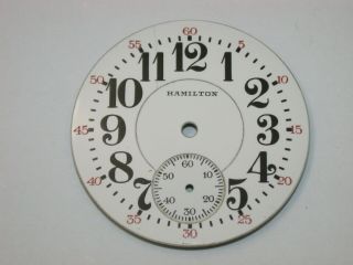 Hamilton 16 Size Model 992 “railroad” Pocket Watch Dial.  102c