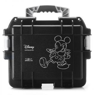 Invicta (3) Three Slot Impact Resistant Blk Disney Dive Collector Case/watch Box