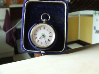 Vintage Silver Pocket Watch In Case.