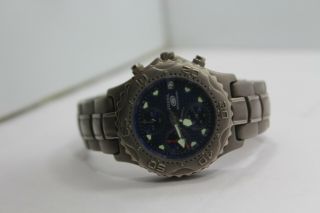 Fossil Blue Mens Titanium Quartz Chronograph Watch Ti - 5011 Battery