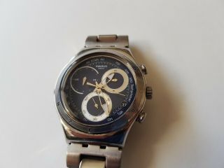 Swatch Irony Chronograph Date Mens Watch,  Model Ycs547g And In.
