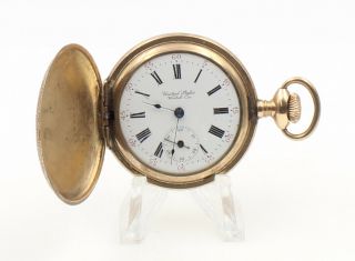 Antique Unites States Watch Co.  6s Engraved Pocket Watch - Nr 6404 - 4