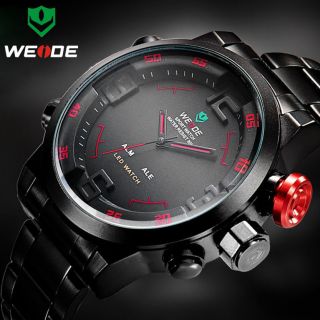 Watch Men Luxury Brand Weide Mens Army Military Sport Watches Quartz Led Display