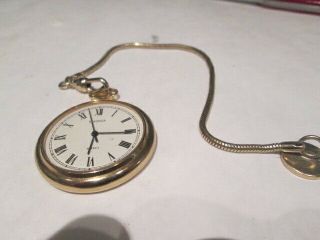 Sekonda Pocket Watch Gold Plate With Chain