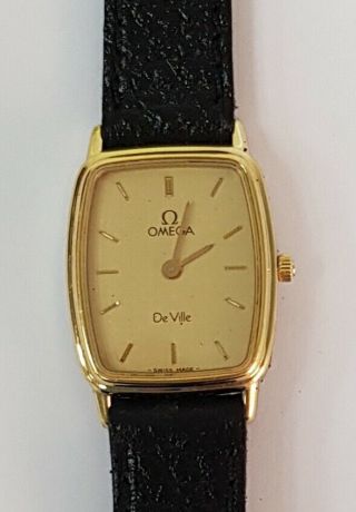 Omega De Ville - Gold Plated - Quartz (battery) Ladies Dress Watch