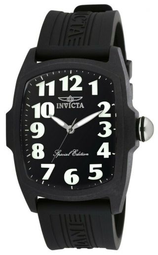 Invicta Lupah Swiss Movement Quartz Watch - Carbon Fibre Black Case Model 0434