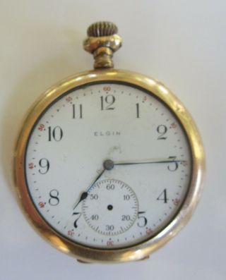 Old Antique - Elgin - Gold Pocket Watch - 17 Jewel - Penna.  W.  C.  Co.
