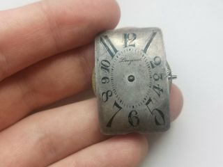 Curved Dial Longines Mechanism 12.  91 3084375 - 1914 year for repair / parts 2