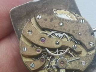 Curved Dial Longines Mechanism 12.  91 3084375 - 1914 year for repair / parts 6