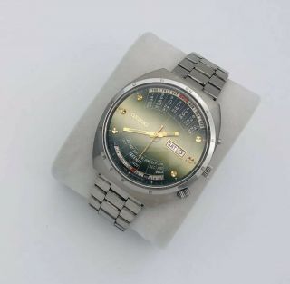Vintage 1970’s Orient Perpetual Multi Year Calendar Automatic 21j Day/date Watch