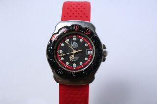 Tag Heuer Black Red Formula1 F1 Mid Unisex 38mm Swiss Quartz Dive Watch WA - 1214 2