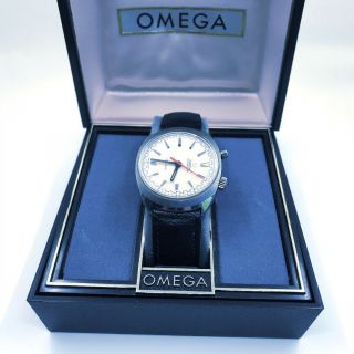 Vintage Men ' s Omega Geneve Chronostop 145.  010 Driver Chronograph wrist watch 10