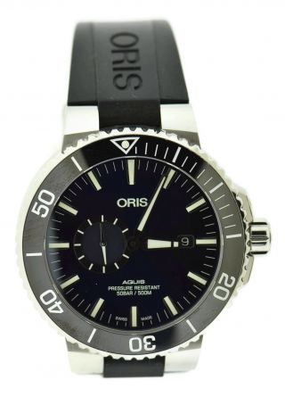Oris Aquis Blue Dial Stainless Steel Watch 7733