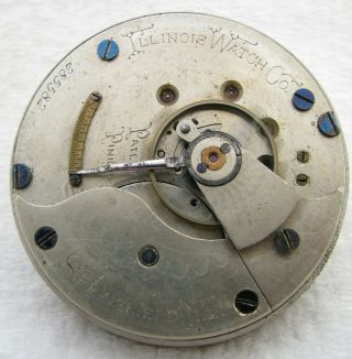Antique 18s Illinois Grade 101 11j Hunter Pocket Watch Movement Parts