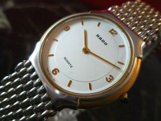 Rado 121.  9592.  2 Gold Silver Vintage Watch Men 