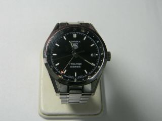 Tag Heuer Carrera Calibre 7 Twin Time Mens Automatic Watch.  WV21150 2