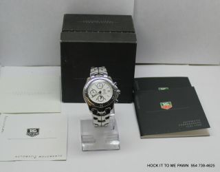 Tag Heuer Link Automatic 200m Chronograph White Dial Ct2112